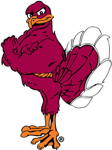 Virginia Tech Hokies 2000-Pres Mascot Logo 01 vinyl decal